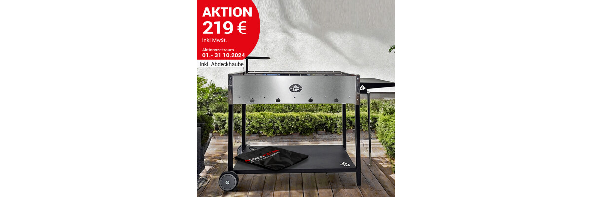 Aktion: Mangal Batyr Deluxe mit Abdeckhaube - 