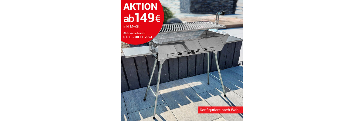 Aktion Mangal &quot;Astana&quot; Konfigurator  - Mangal Edelstahl 2mm» jetzt günstig online kaufen | GrillPeter.de