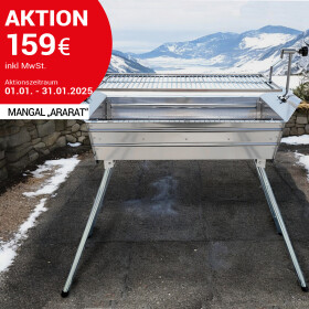 Mangal Ararat Edelstahl 2mm Schaschlikgrill mit...