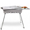 Mangal Astana Deluxe 9er Spießdreher 230V Alumotor BBQ Deckel Grillrost Ablage