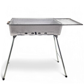 Mangal Astana Deluxe mit 11er Spießdreher Grillmotor USB und Powerbank BBQ Deckel Grillrost Ablage