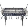 Mangal Set Leto Schaschlik Grill Edelstahl 2mm mit Spießdreher Motor 10 Spieße