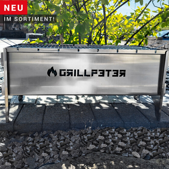 Mangal Anar Deluxe 2mml Campinggrill aus Edelstahl Schaschlikgrill