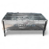 Mangal Anar Deluxe 2mm Campinggrill aus Edelstahl Schaschlikgrill