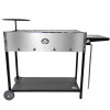 Mangal Batyr Deluxe 80 cm Edelstahl Schaschlikgrill Set mit Abdeckhaube