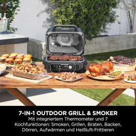 Ninja Woodfire Pro Connect XL Elektrischer BBQ Smoker Grill App-Steuerung