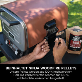 Ninja Woodfire Outdoor Pizzaofen Set Ständer Abdeckhaube Pizzaschaufel